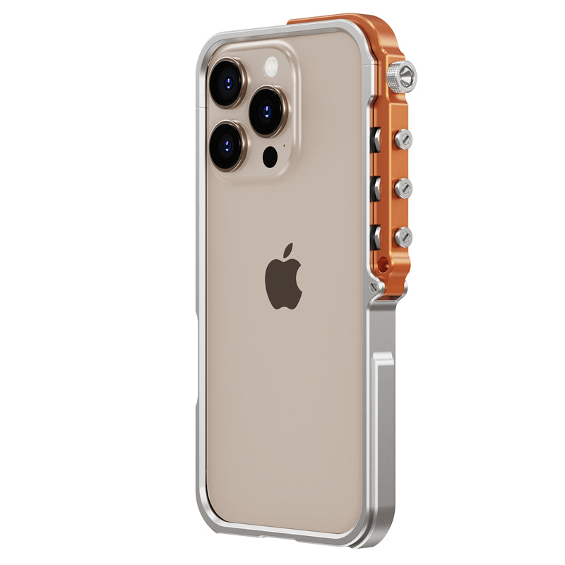 Luxury Aluminum Alloy Armor Frame Case – 360° Mechanical Metal Bumper Shockproof Cover for iPhone Models, Durable and Stylish Design