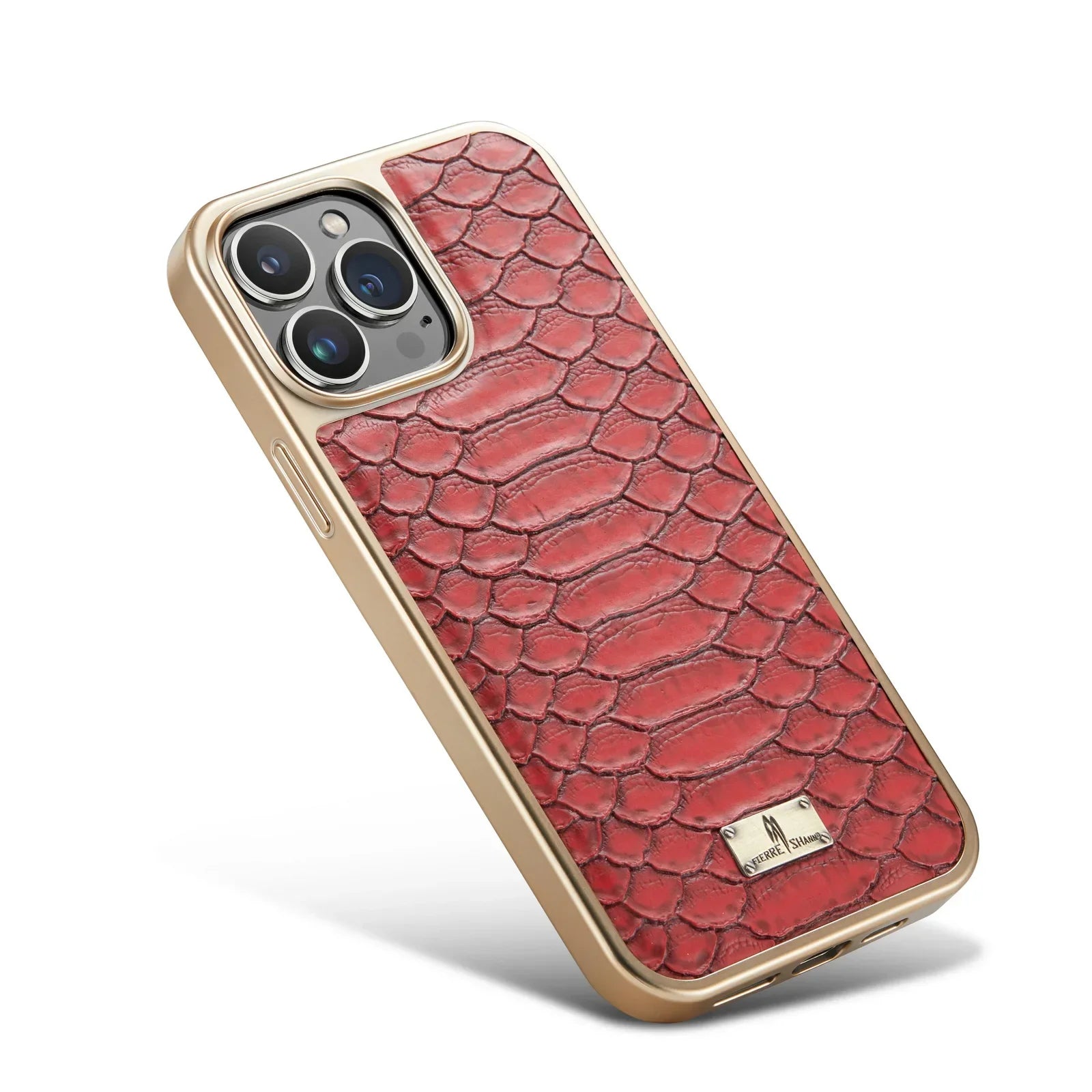 Luxury Leather Plating Shockproof Phone Case - Protective Snake Texture Durable Bumper Design for Enhanced Phone Protection