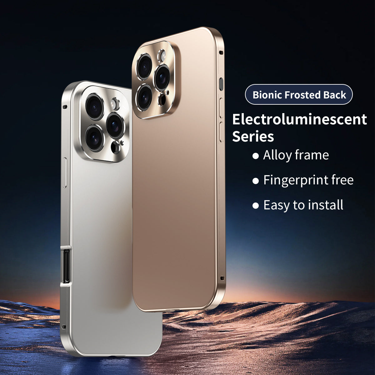 Luxury Shockproof Magnetic Phone Case - Slim Aluminum Frame with Full Lens Protection, Wireless Charging Compatible