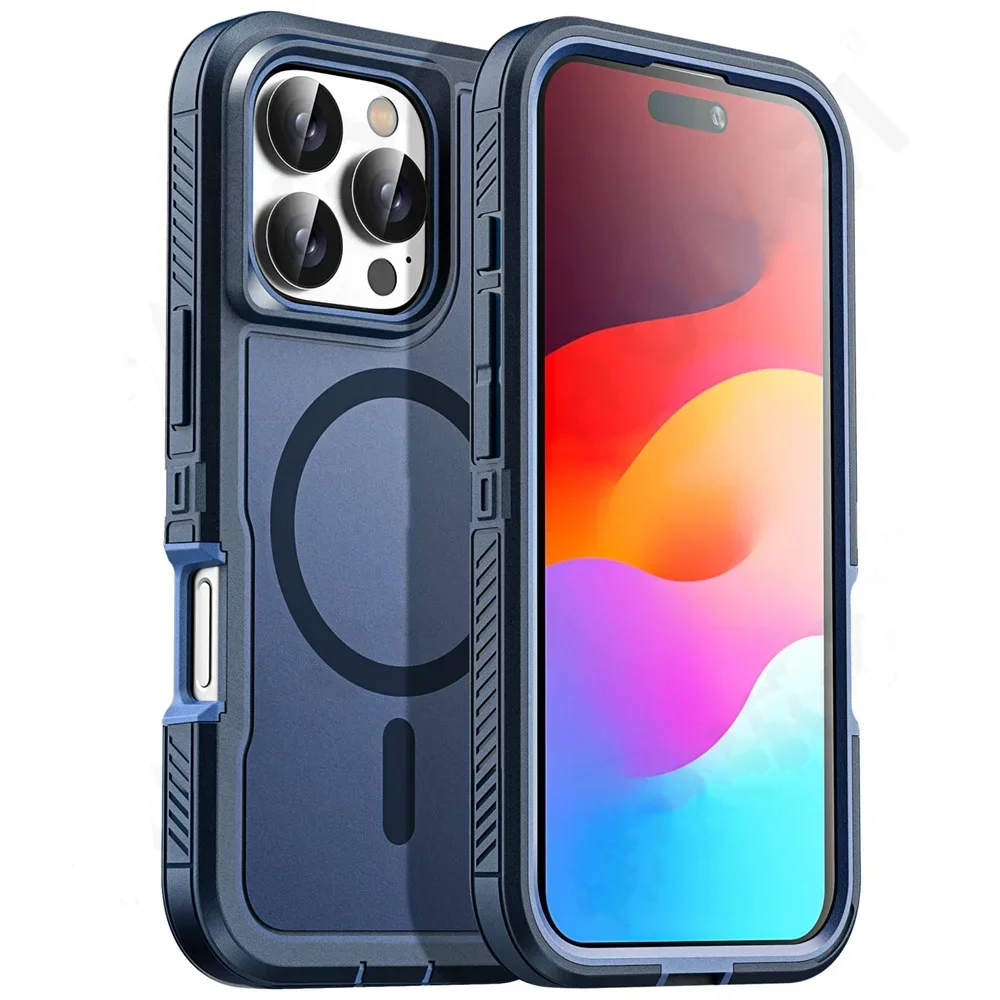 Heavy Duty Shockproof Case – Rugged Protective Cover with Kickstand, Anti-Scratch, Full-Body Protection for iPhone Models