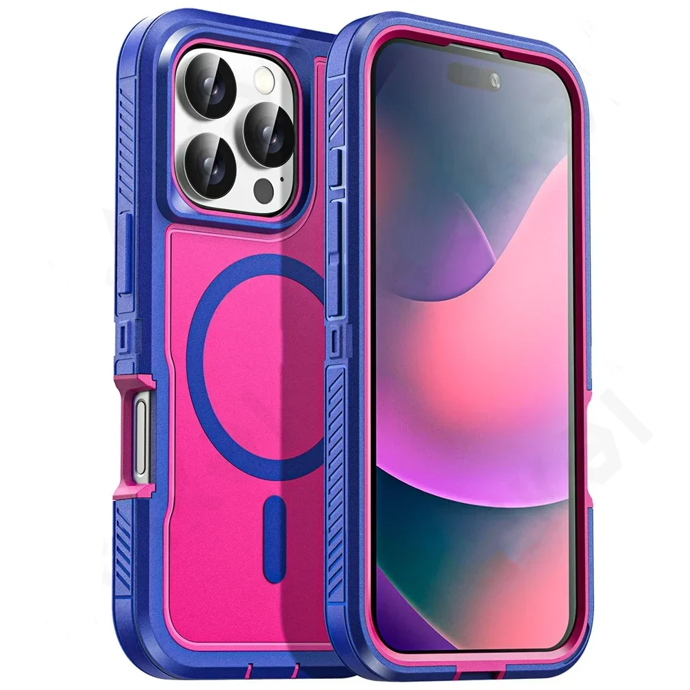 Heavy Duty Shockproof Case – Rugged Protective Cover with Kickstand, Anti-Scratch, Full-Body Protection for iPhone Models