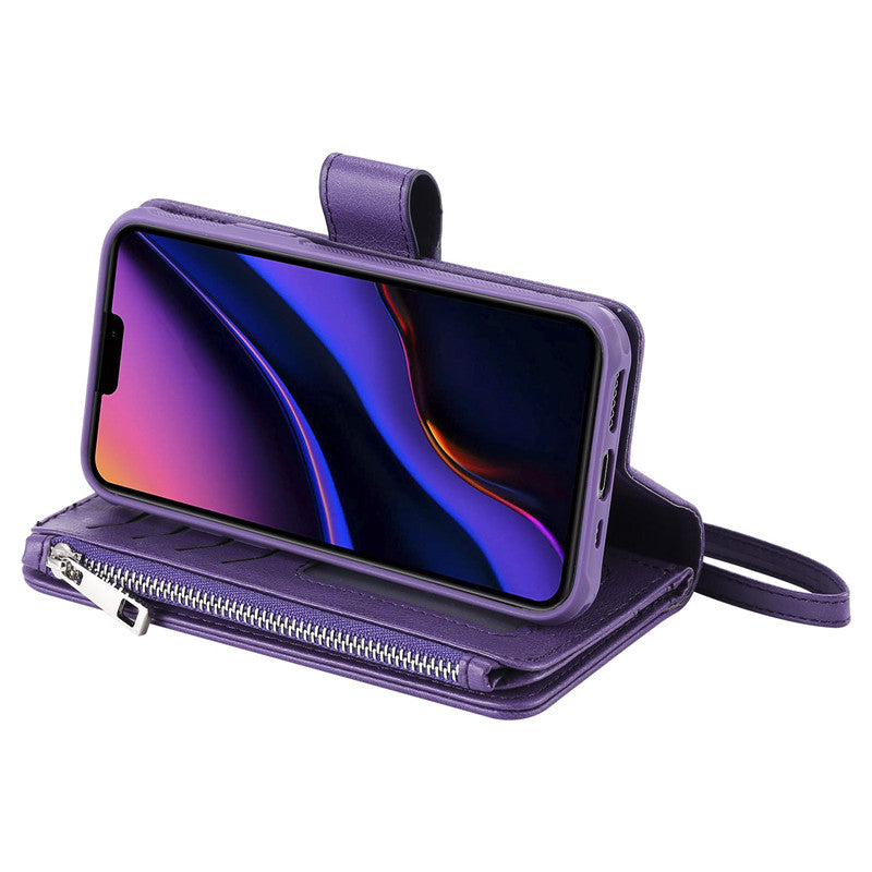 Luxury Magnetic Detachable Wallet Case – Premium Leather Flip Cover, Card Slots, Handbag Design, Stand Feature for iPhone