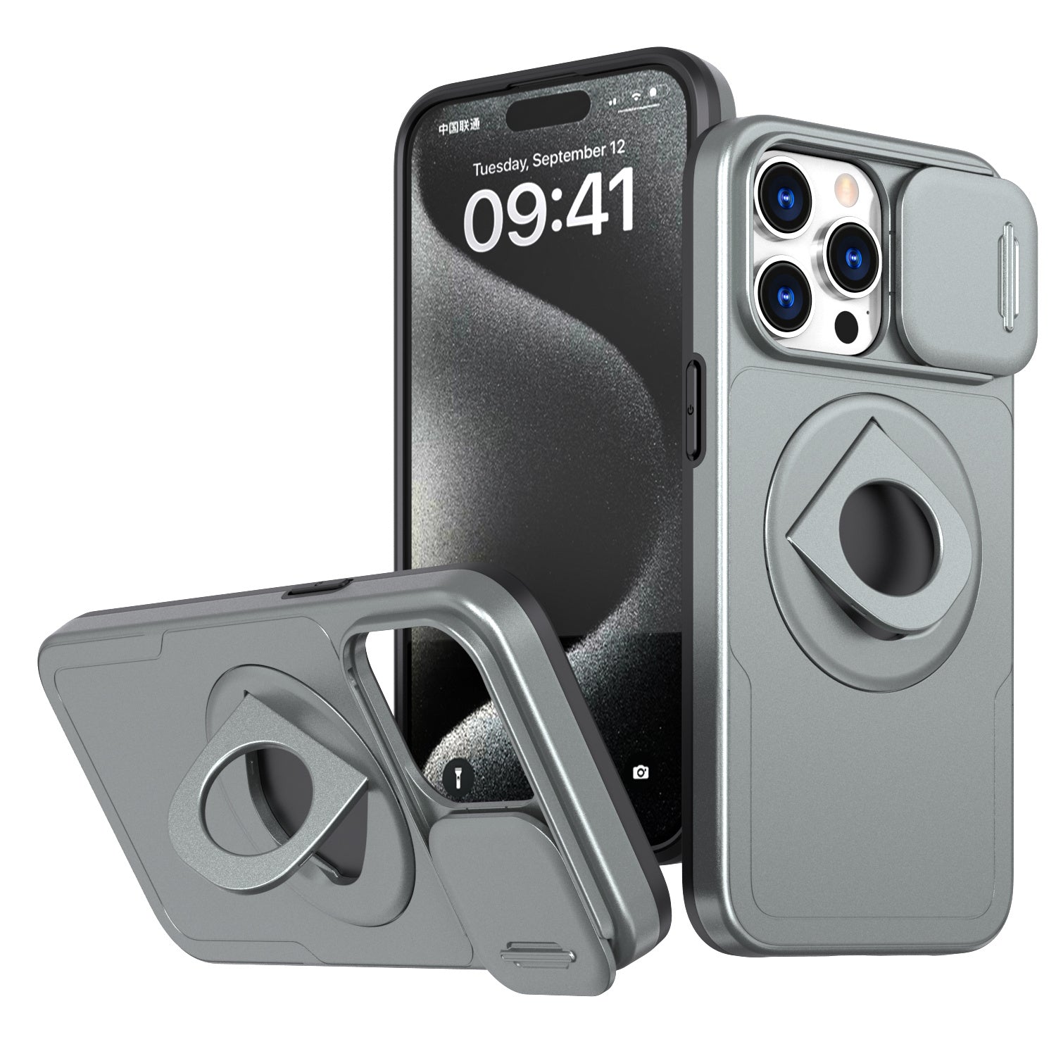 Magnetic Ring Stand Case – 360° Rotatable Shockproof Drop Protection Cover for iPhone Models