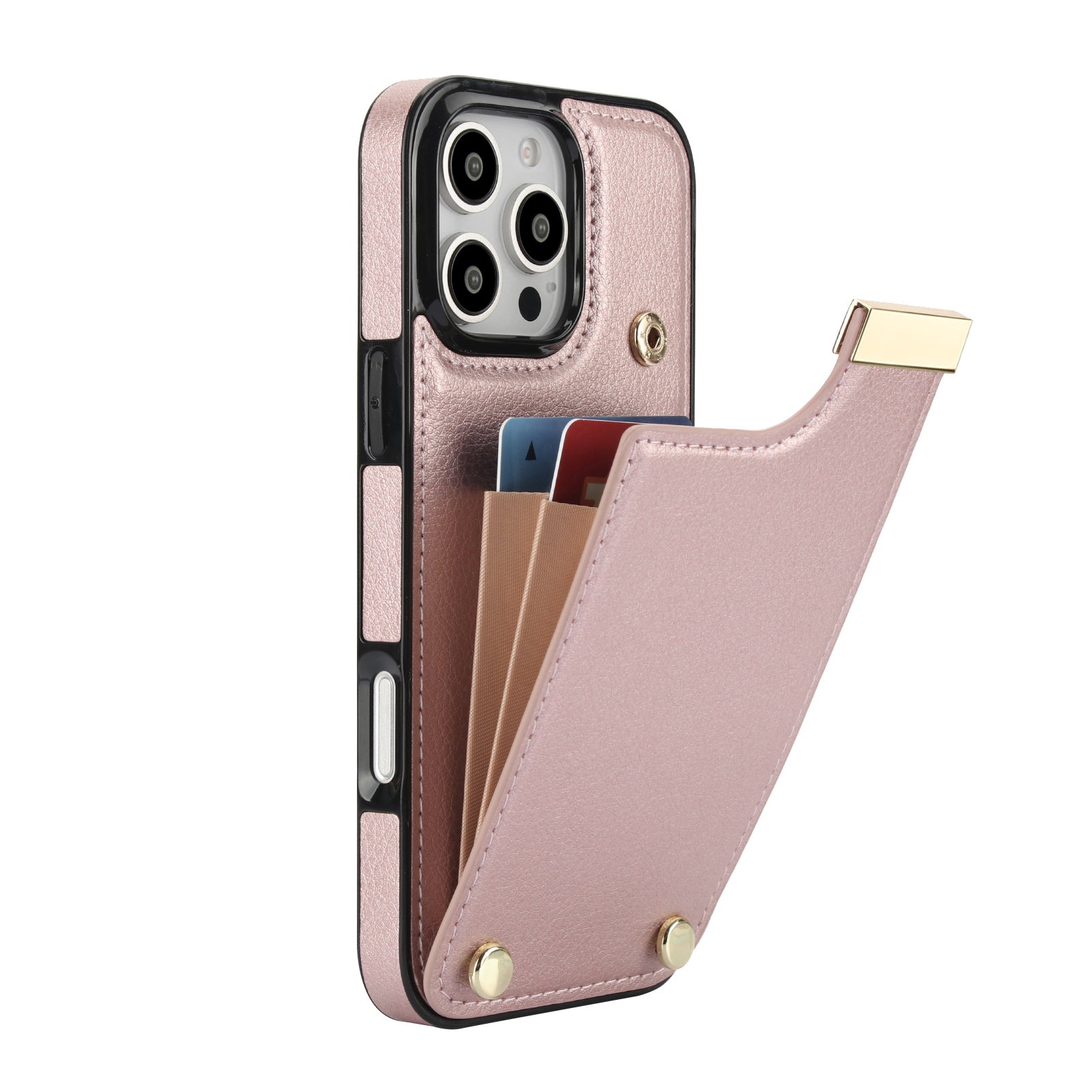 Shockproof Leather Wallet Case – Flip Cover with Card Holder, Secure Pocket, Durable Protection for iPhone Models