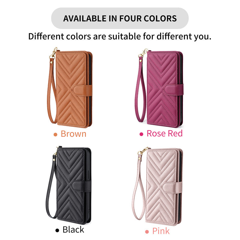 Luxury Crossbody Wallet Phone Case – Fashion Shoulder Strap, Magnetic Closure, Card Holder, and Premium Protection for iPhone