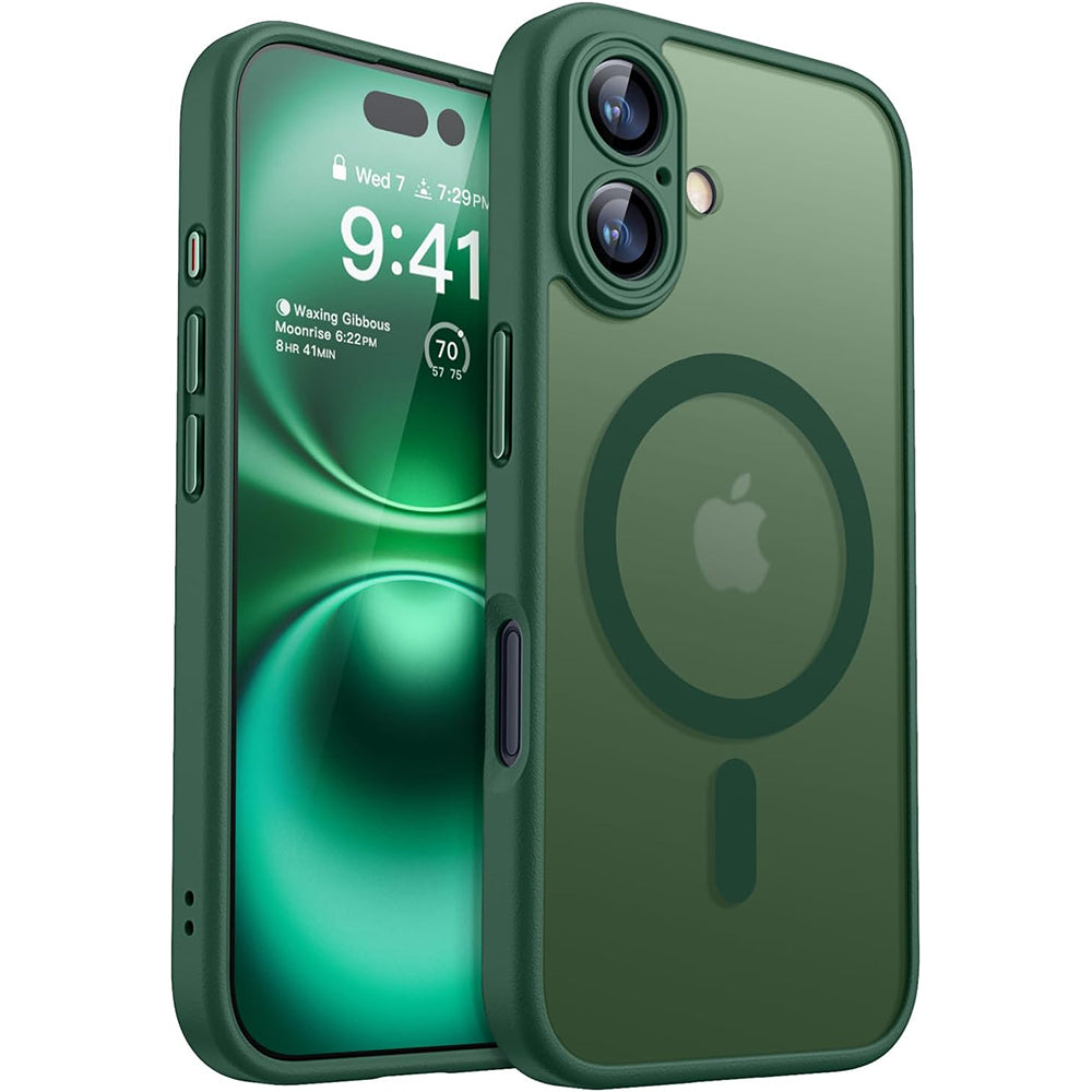 Premium Magnetic Armor Shockproof iPhone Case Wireless Charging, Matte Translucent Protection, Durable and Stylish Cover