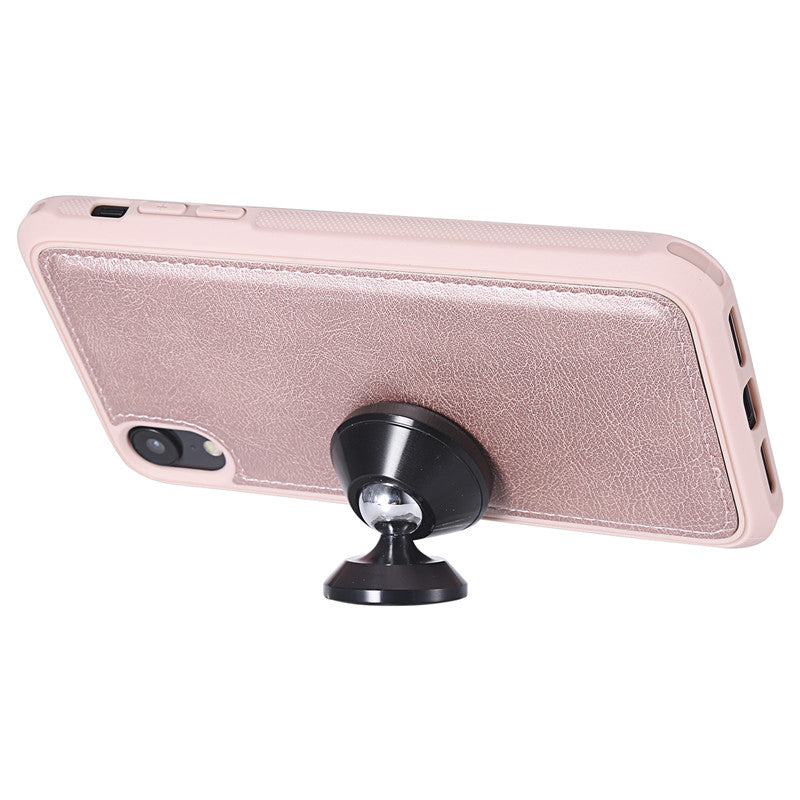 Luxury Magnetic Detachable Wallet Case – Premium Leather Flip Cover, Card Slots, Handbag Design, Stand Feature for iPhone