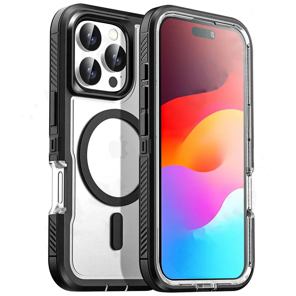 Heavy Duty Shockproof Case – Rugged Protective Cover with Kickstand, Anti-Scratch, Full-Body Protection for iPhone Models