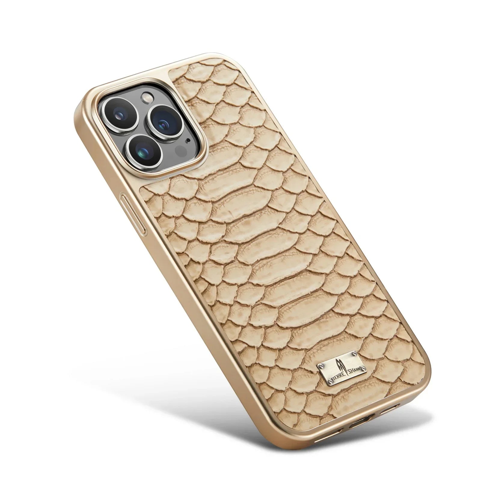 Luxury Leather Plating Shockproof Phone Case - Protective Snake Texture Durable Bumper Design for Enhanced Phone Protection