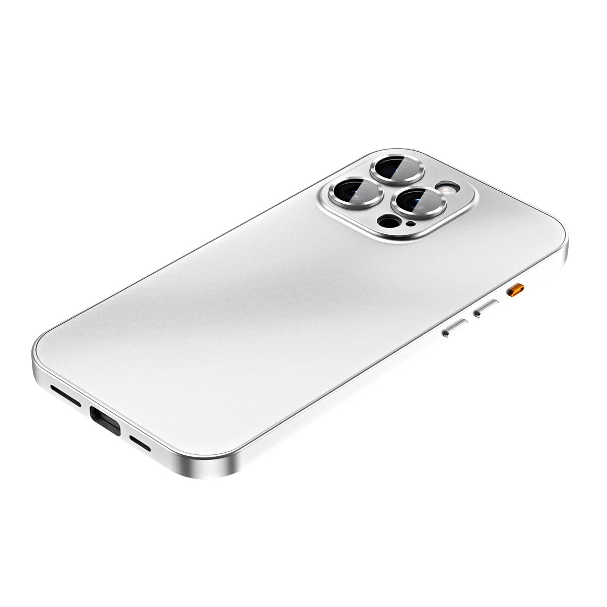 Luxury Aluminum Metal Frame iPhone Case - Shockproof, Camera Lens Protection, PC Back Cover