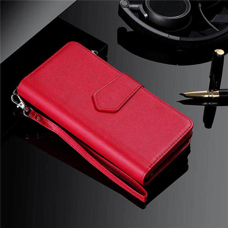 Luxury Magnetic Detachable Wallet Case – Premium Leather Flip Cover, Card Slots, Handbag Design, Stand Feature for iPhone