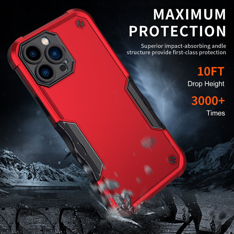 Shockproof Armor Case – Anti-Shock/Fall Protective Back Cover for iPhone Models, Durable and Rugged Design