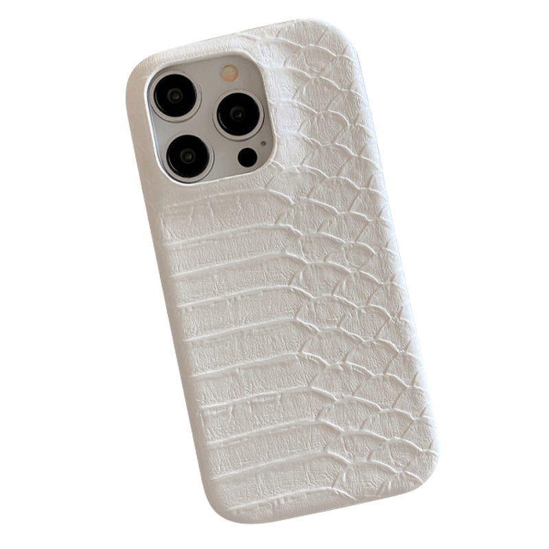 Premium Leather Realistic Snake Skin Texture iPhone Case - PU Seismic Cover, Durable & Stylish Protection for iPhone Models