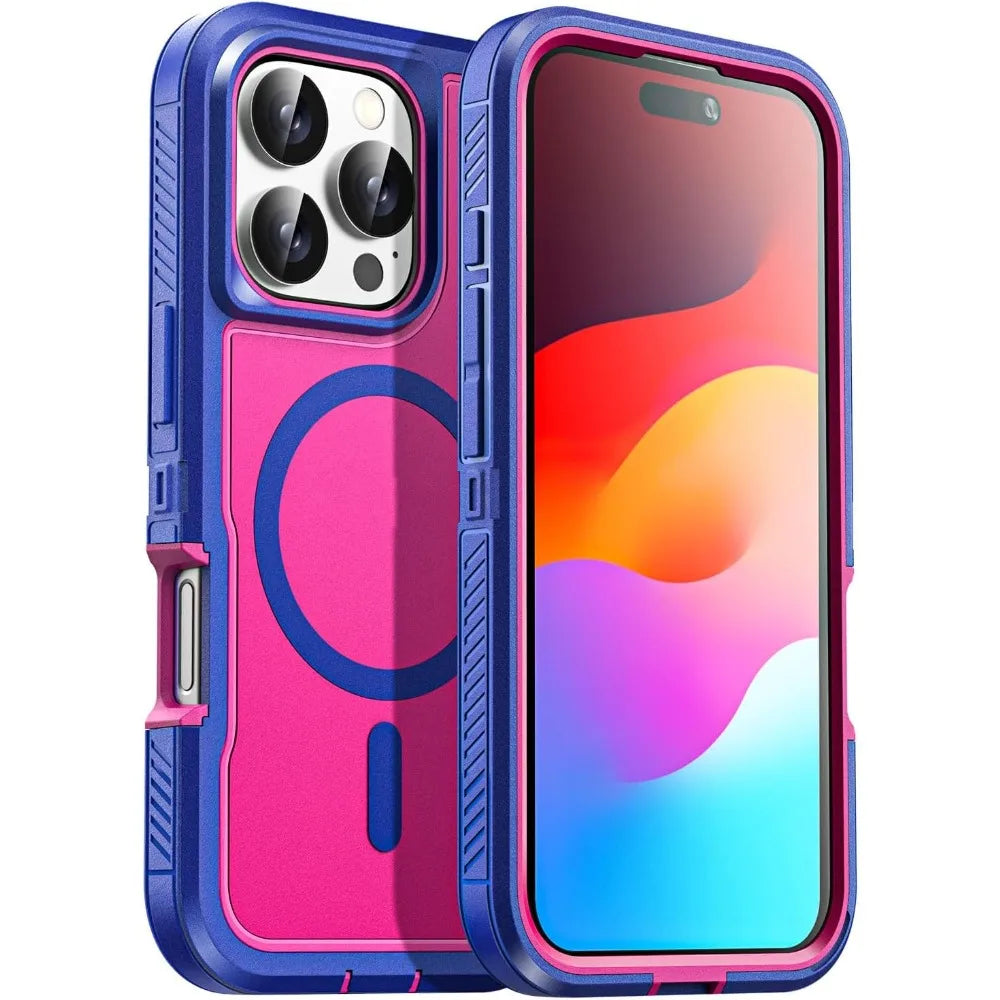 Heavy Duty Shockproof Case – Rugged Protective Cover with Kickstand, Anti-Scratch, Full-Body Protection for iPhone Models