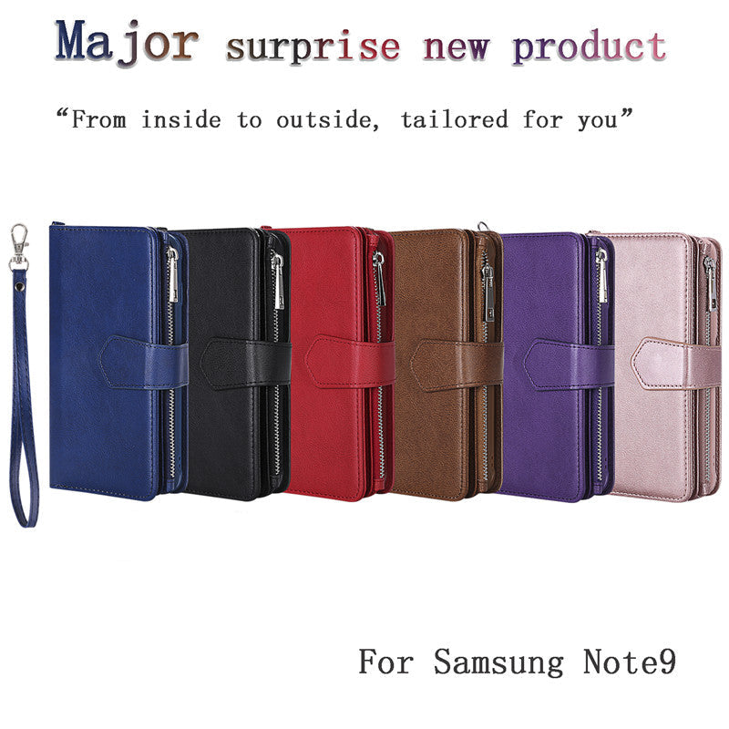 Luxury Magnetic Detachable Wallet Case – Premium Leather Flip Cover, Card Slots, Handbag Design, Stand Feature for iPhone