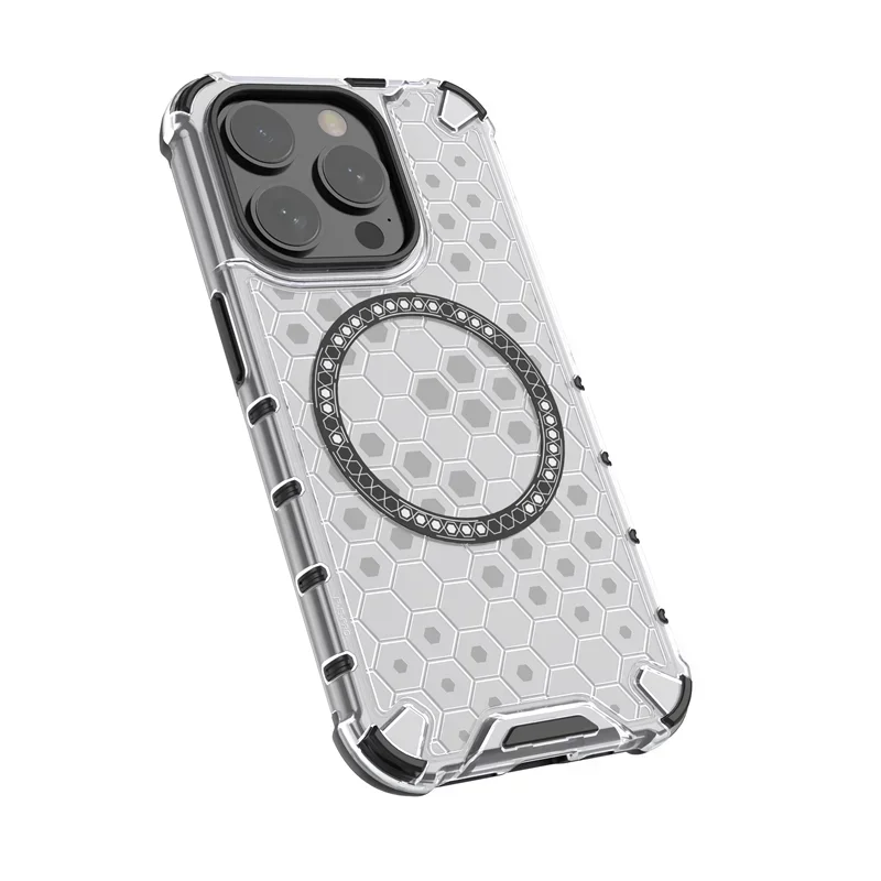 Luxury Shockproof Armor Phone Case – PC & Silicone MagSafe Cover with Magnetic Wireless Charging for iPhone Models