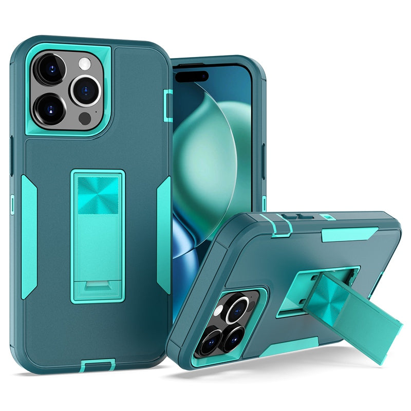 Shockproof Kickstand Case – Magnetic Holder Adsorption Cover for iPhone Models, Durable and Protective Design