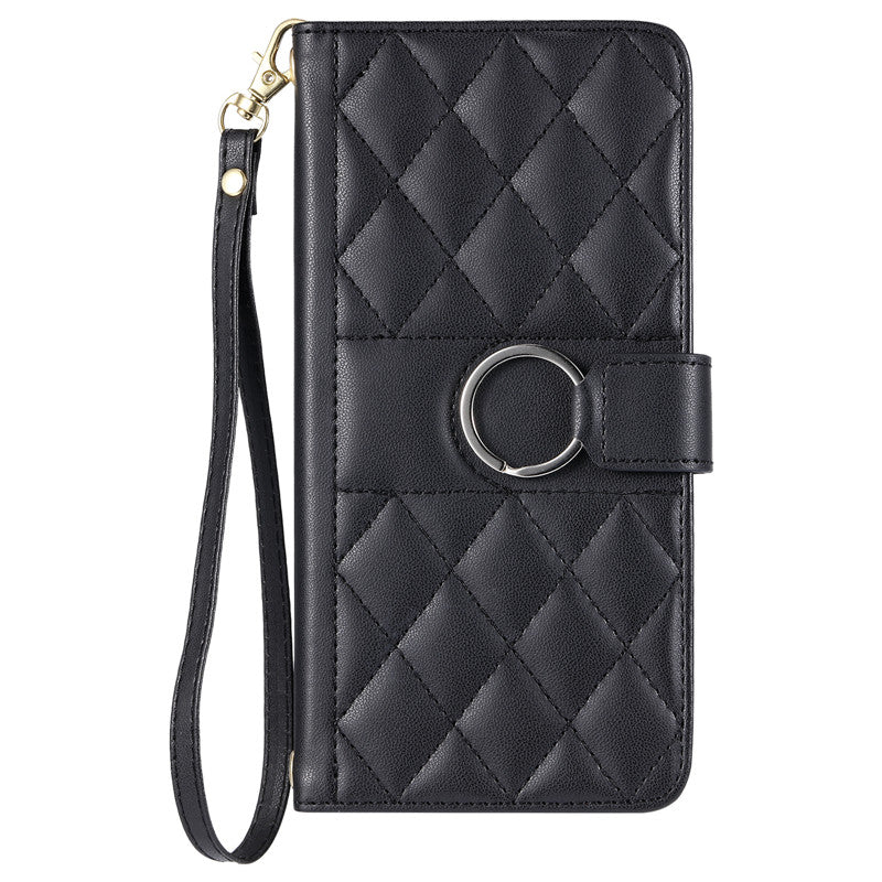 Luxury Leather Flip Phone Case – Premium Wallet, Bracket Protection,  Elegant Cover with Card Slots, Durable & Functional