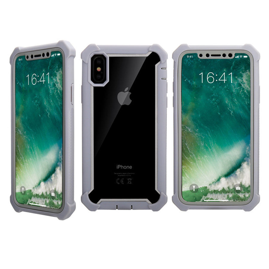 Transparent Hybrid Rugged Phone Case – Anti-Shock Doom Armor Cover for iPhone Models, Durable and Protective Design