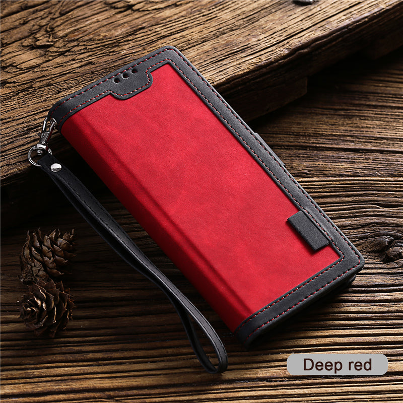 Luxury Leather Flip Case – Premium Wallet Cover, Magnetic Closure, Card Slots, Shockproof Protection, Elegant Design for iPhone