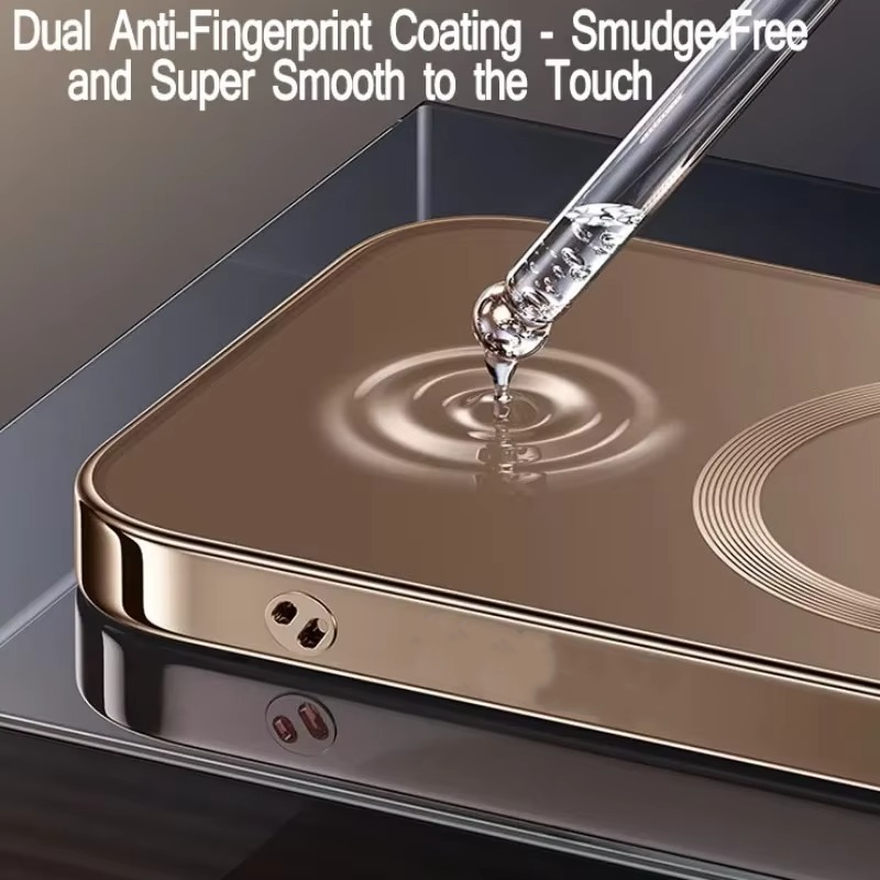 Luxury Desert Gold MagSafe Case - Magnetic Wireless Charging, Electroplated Bumper, Sleek & Durable Cover | Case for iPhone