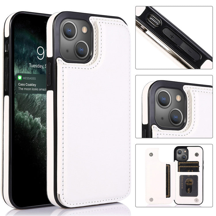 Luxury PU Leather Wallet iPhone Case – Kickstand, Card Holder Slots, Durable Shockproof Cover, Elegant Magnetic Closure for iPhone Models