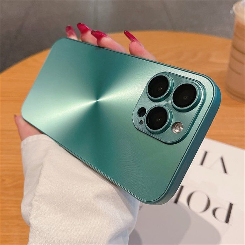 Luxury Matte Laser Aurora CD Pattern iPhone Case Cover, Stylish Protection for iPhone 16 15 14 13 12 11 Pro Max Plus