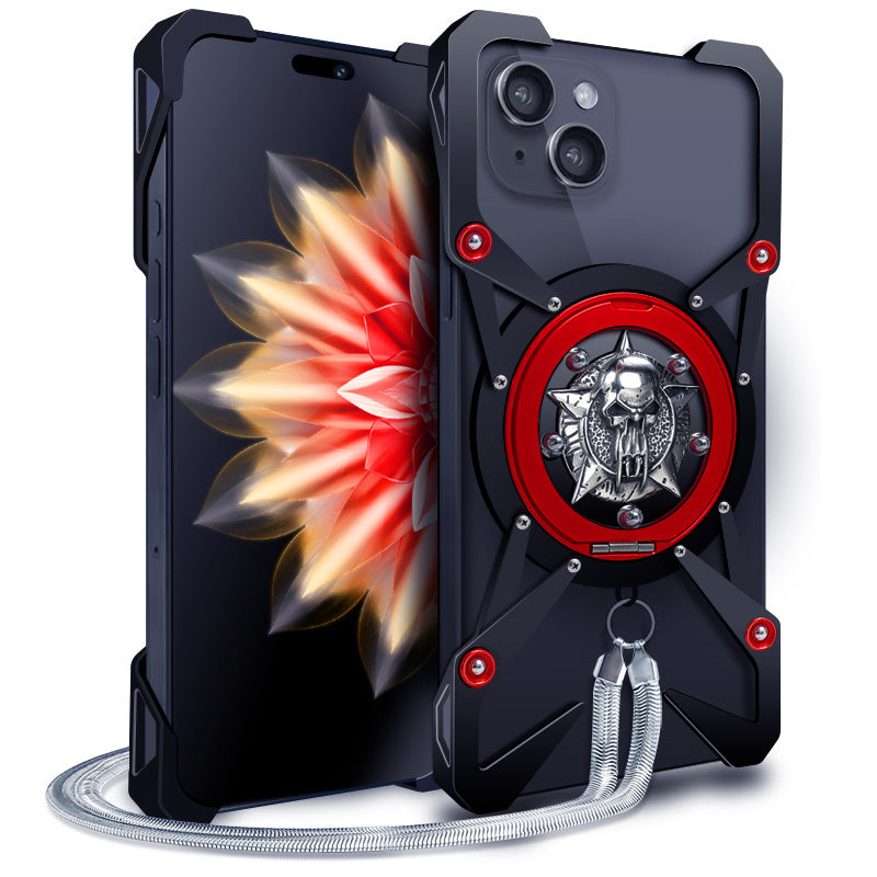 Luxury Zimon Thor Heavy-Duty Metal Armor Case – Aluminum Protective Back Cover for iPhone Models, Durable and Stylish Design