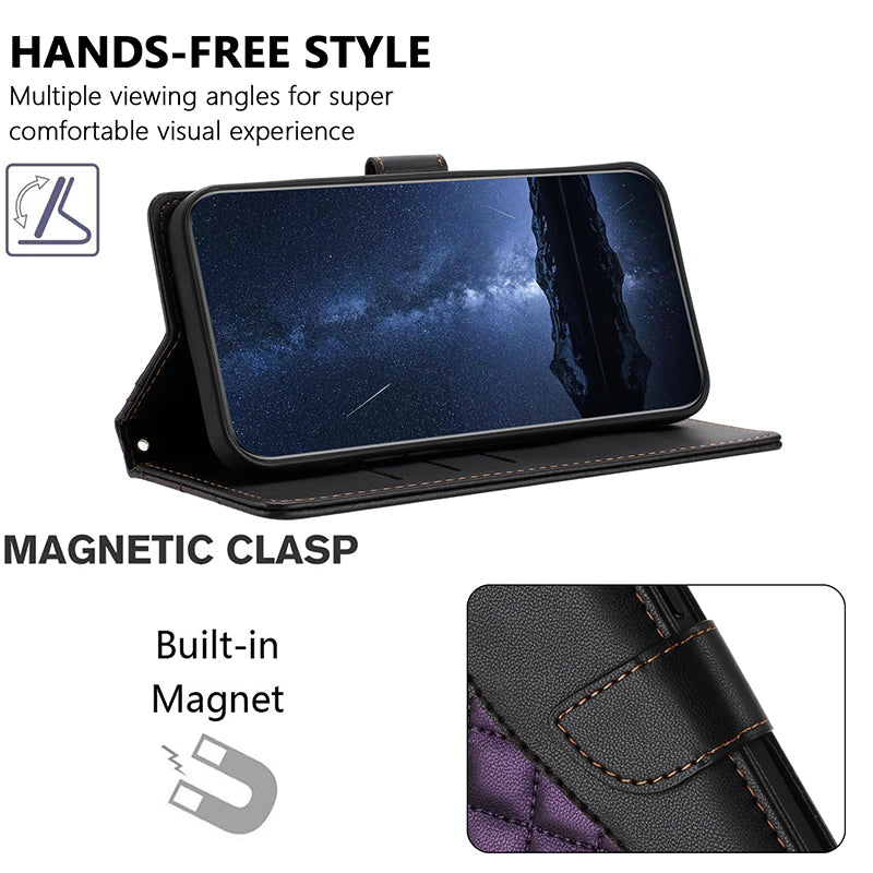 Luxury Quakeproof Flip Leather Wallet Case – Premium Shockproof Protection, Card Slot, Magnetic Closure, Stylish Design for iPhone