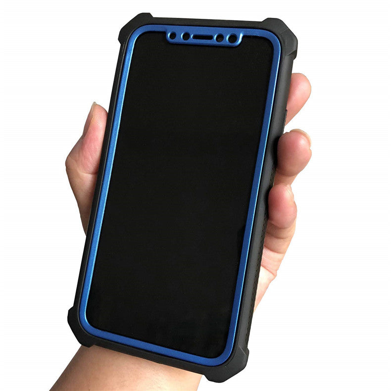 Transparent Hybrid Rugged Phone Case – Anti-Shock Doom Armor Cover for iPhone Models, Durable and Protective Design