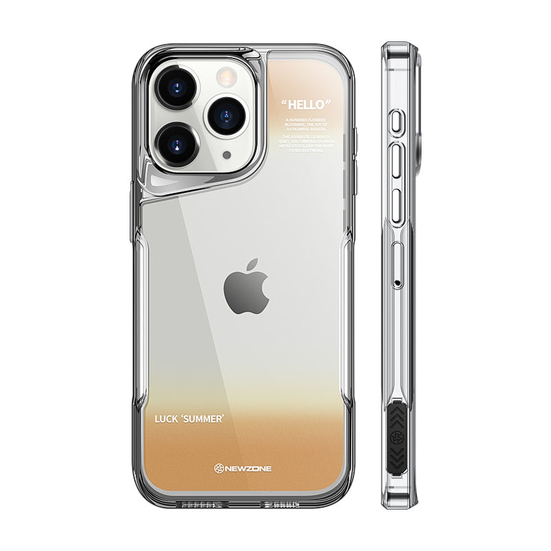 Luxury Plating Soft Rubber Case - High-Transparency Back, Lens Protection, Shockproof Border Design | Case for iPhone