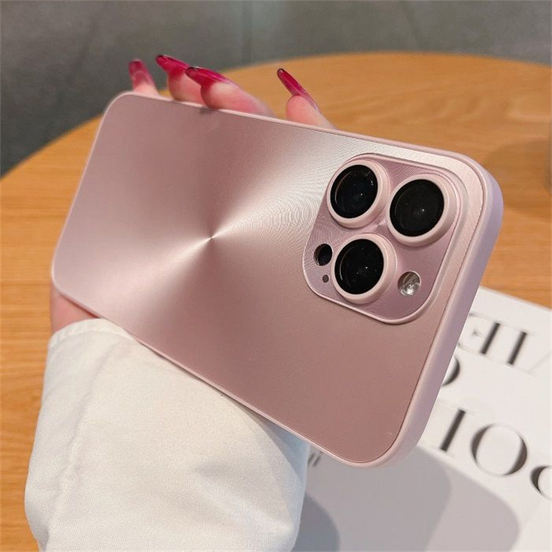 Luxury Matte Laser Aurora CD Pattern iPhone Case Cover, Stylish Protection for iPhone 16 15 14 13 12 11 Pro Max Plus