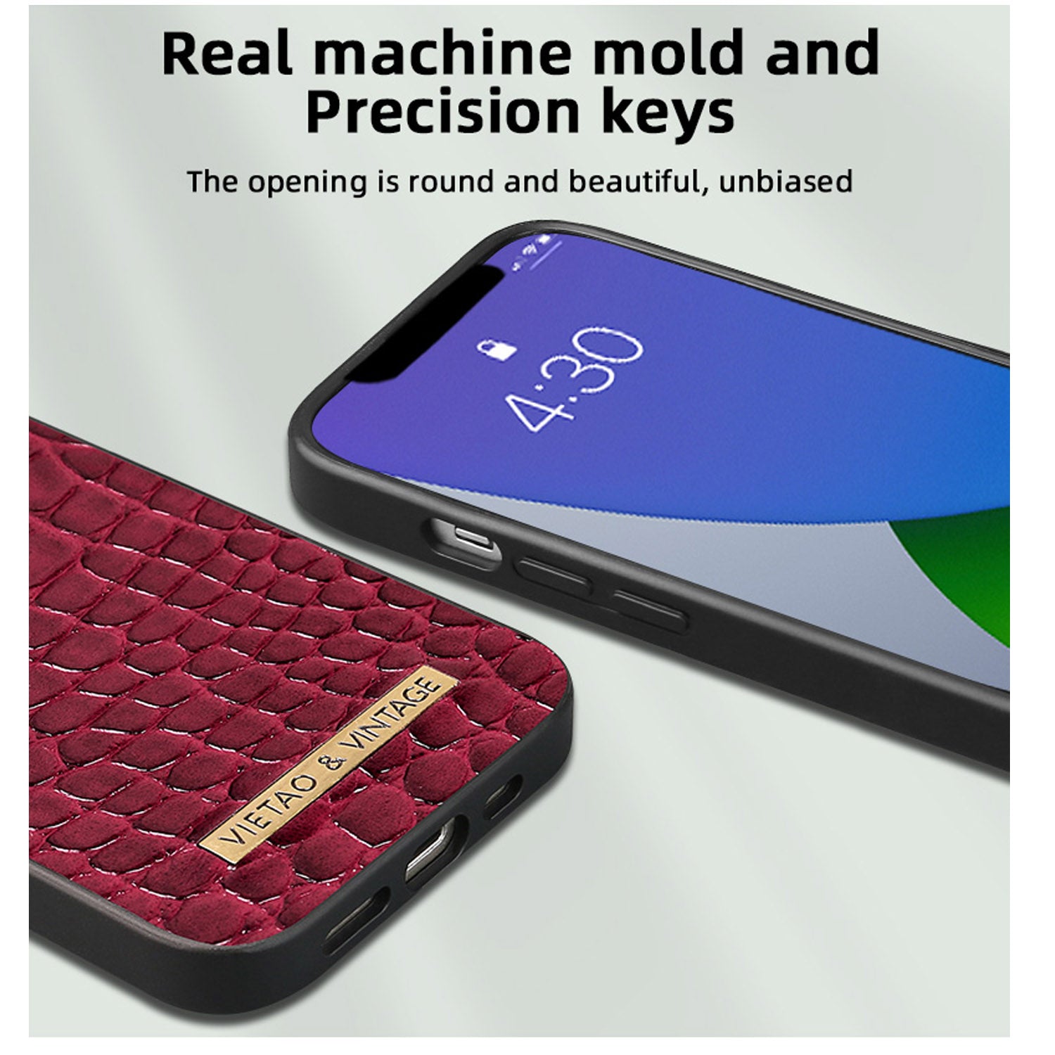 Luxury Crocodile Pattern Leather iPhone Case - Business Style, Shockproof, Durable Bumper Cover