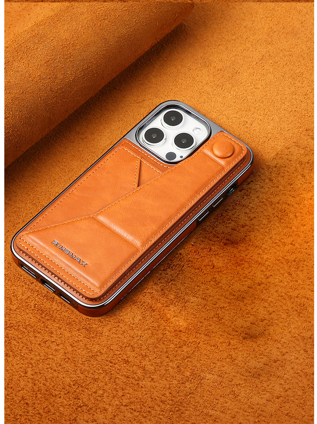 Luxury Electroplated Leather Phone Case – Stand Card Holder, Premium Anti-Fall Protection, Stylish Design, and Durable Cover for Ultimate Convenience