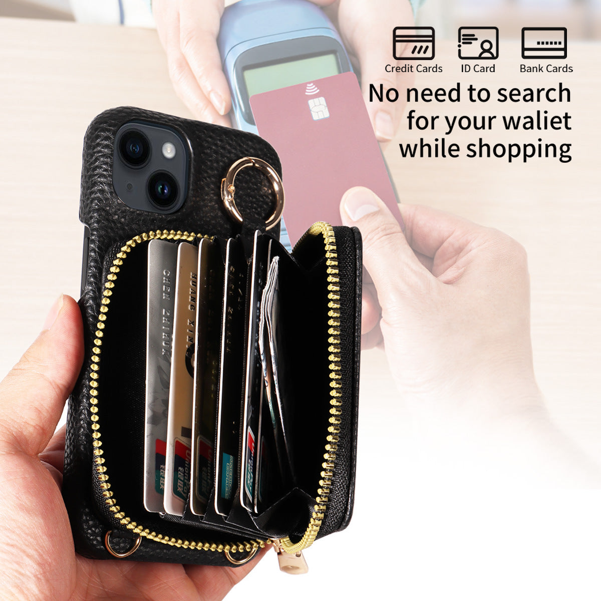 Premium High-Quality Magnetic Wallet iPhone Case – Detachable Design, Lashing Functionality, Stylish & Durable Protection | Case for iPhone