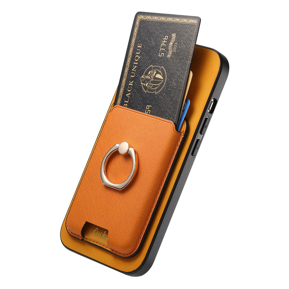 Luxury Detachable Magnetic Wallet Case – Card Holder, Ring Stand, and Shockproof Protection for Secure and Convenient Use