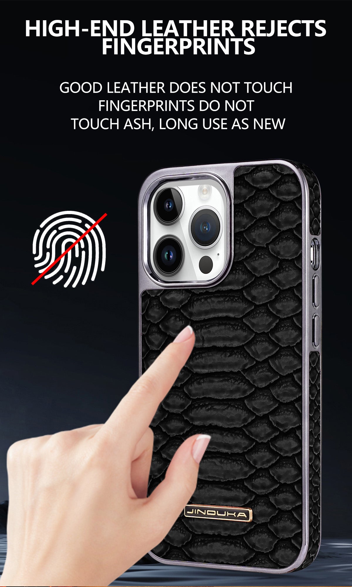 Luxury Leather Plating Shockproof Phone Case - Protective Snake Texture Durable Bumper Design for Enhanced Phone Protection